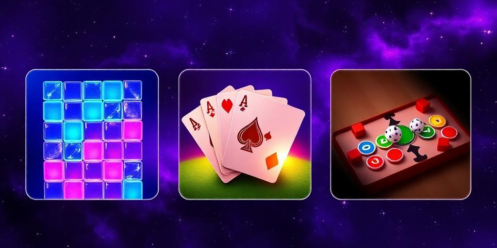 Lunarkane games — LunarBlast blocks, Hand cards and KaneLudo board
